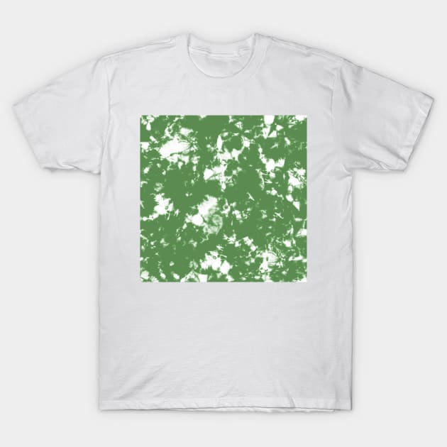 Kelly Green Storm - Tie Dye Shibori Texture T-Shirt by marufemia